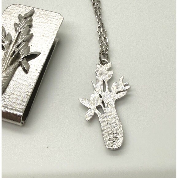 VTG Myers‑Suzio Signed Vegetable Set Necklaces Money Clip Peanut Keychain-Unisex - Picture 3 of 12